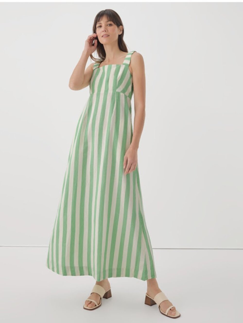 Jade Stripe Canopy Dress